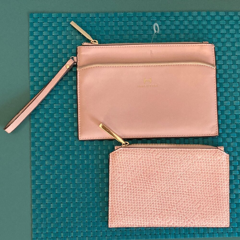 Pink Wristlet & Pouch H by Halston NWOT